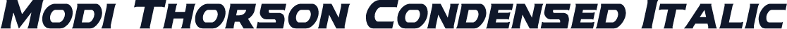 Modi Thorson Condensed Italic