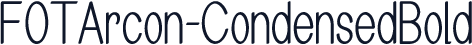 FOTArcon-CondensedBold