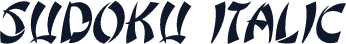Sudoku Italic