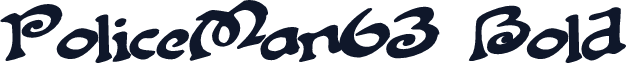 PoliceMan63 Bold