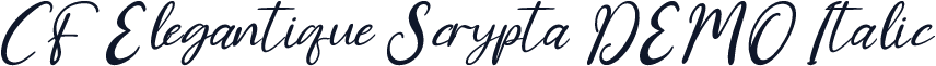 CF Elegantique Scrypta DEMO Italic