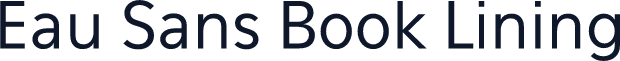 Eau Sans Book Lining