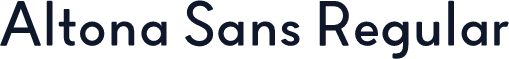 Altona Sans Regular