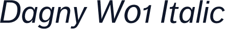 Dagny W01 Italic