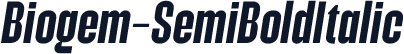 Biogem-SemiBoldItalic