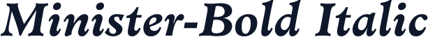 Minister-Bold Italic