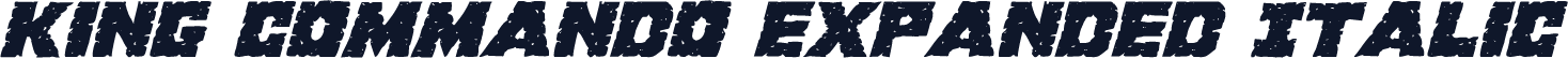 King Commando Expanded Italic