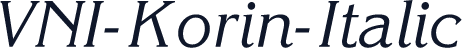VNI-Korin-Italic
