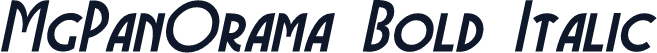 MgPanOrama Bold Italic