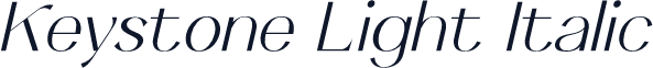 Keystone Light Italic