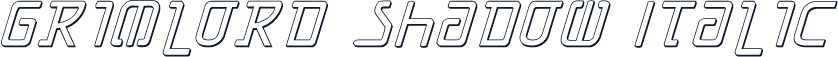 Grimlord Shadow Italic