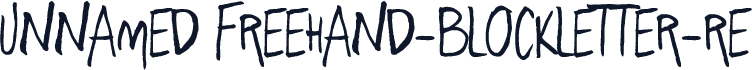 Unnamed freehand-blockletter-re