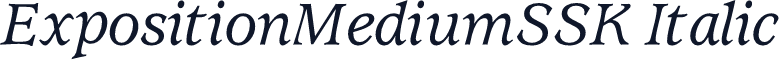 ExpositionMediumSSK Italic