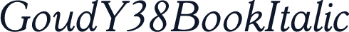 GoudY38BookItalic