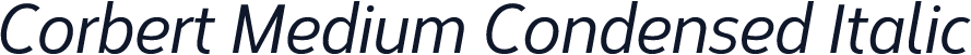 Corbert Medium Condensed Italic