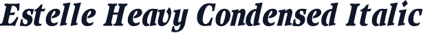 Estelle Heavy Condensed Italic