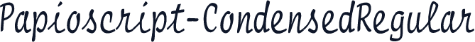 Papioscript-CondensedRegular