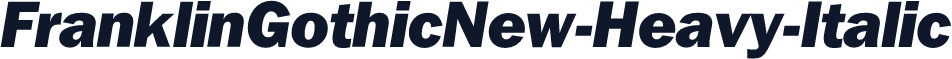 FranklinGothicNew-Heavy-Italic