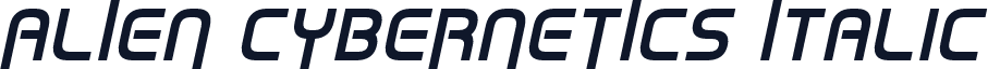 ALIEN CYBERNETICS Italic