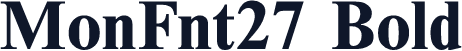 MonFnt27 Bold