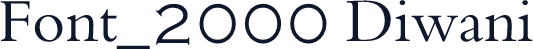Font_2000 Diwani