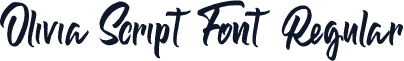 Olivia Script Font Regular