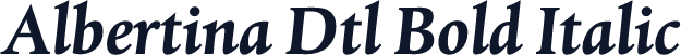 Albertina Dtl Bold Italic