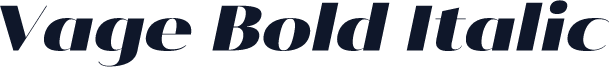 ☞Vage Bold Italic
