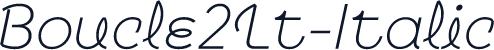 Boucle2Lt-Italic