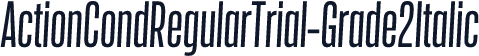 ActionCondRegularTrial-Grade2Italic