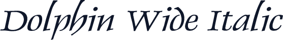 Dolphin Wide Italic