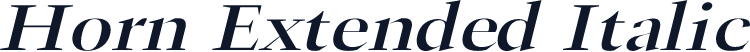 Horn Extended Italic