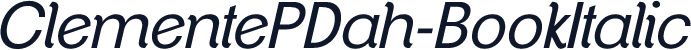 ClementePDah-BookItalic