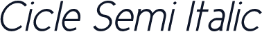 Cicle Semi Italic