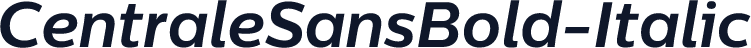 CentraleSansBold-Italic
