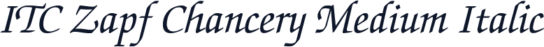 ITC Zapf Chancery Medium Italic