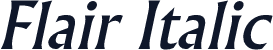 Flair Italic