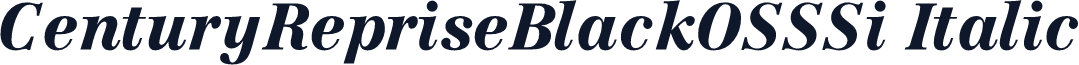 CenturyRepriseBlackOSSSi Italic