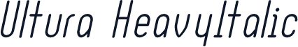 Ultura HeavyItalic