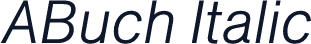 ABuch Italic