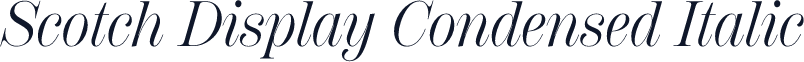 Scotch Display Condensed Italic