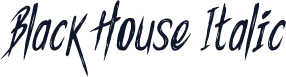 Black House Italic