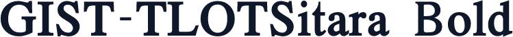 GIST-TLOTSitara Bold