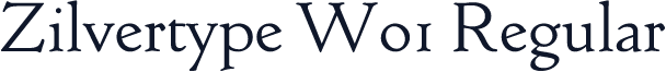 Zilvertype W01 Regular