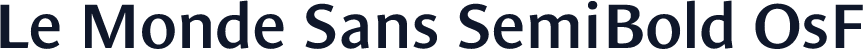 Le Monde Sans SemiBold OsF