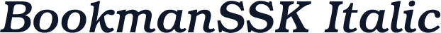 BookmanSSK Italic