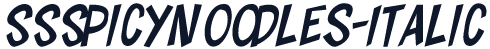 SSSpicyNoodles-Italic