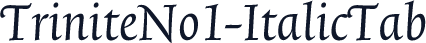 TriniteNo1-ItalicTab