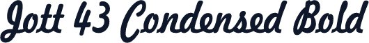 Jott 43 Condensed Bold