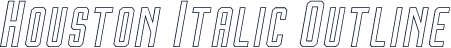 Houston Italic Outline